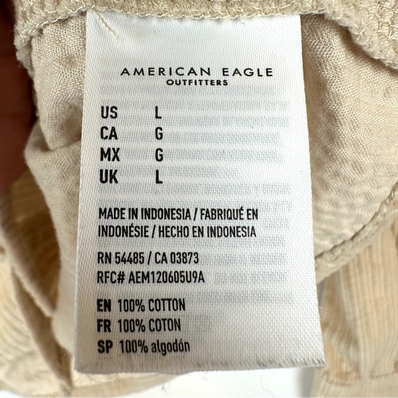 American Eagle Cropped Corduroy Shacket - Picture 6 of 8